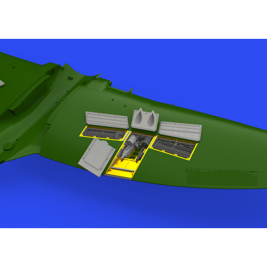 Eduard 648638 1/48 Tempest Mk.II gun bays Brassin for Aircraft