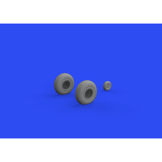 Eduard 648644 1/48 B-17 wheels oval tread Brassin for Aircraft