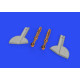 Eduard 648670 1/48 Spitfire Mk.Va/b undercarriage legs BRONZE Brassin for Aircraft