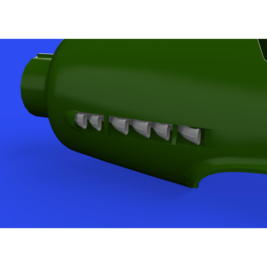 Eduard 648688 1/48 Fw 190D exhaust stacks Brassin for Aircraft