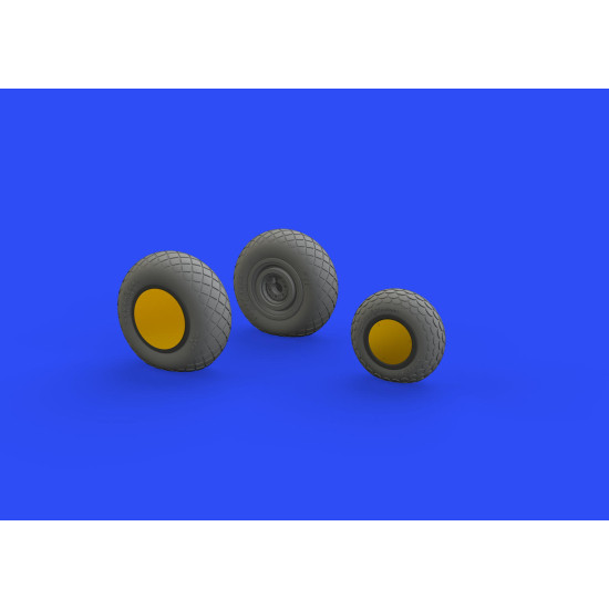 Eduard 648782 1/48 P-38J wheels Brassin for Aircraft