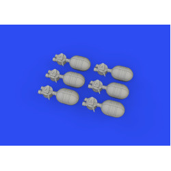 Eduard 648796 1/48 WWII USAAF oxygen cylinder A-4 PRINT Brassin for Aircraft