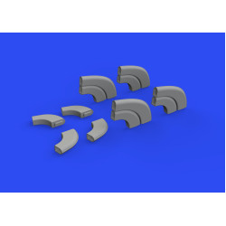 Eduard 648805 1/48 Yak-9D exhaust stacks PRINT Brassin for Aircraft
