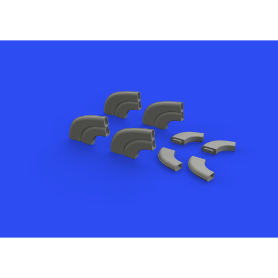 Eduard 648805 1/48 Yak-9D exhaust stacks PRINT Brassin for Aircraft