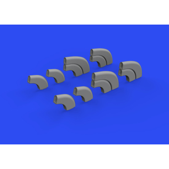 Eduard 648805 1/48 Yak-9D exhaust stacks PRINT Brassin for Aircraft