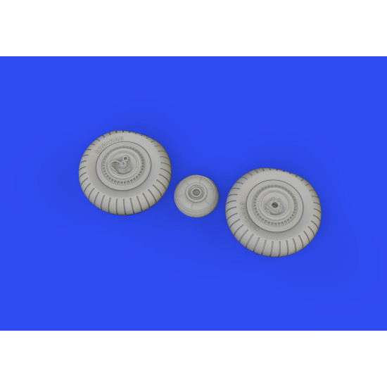 Eduard 648821 1/48 Yak-9D wheels Brassin for Aircraft