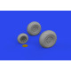 Eduard 648863 1/48 B-25J wheels Brassin for Aircraft