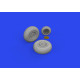 Eduard 648863 1/48 B-25J wheels Brassin for Aircraft