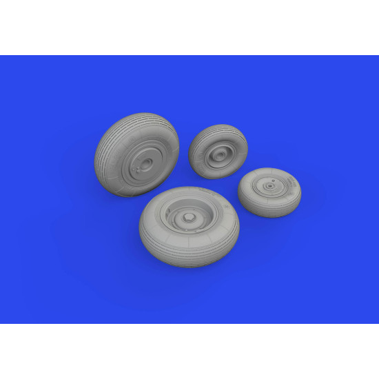 Eduard 648864 1/48 Mi-8MT wheels Brassin for Aircraft