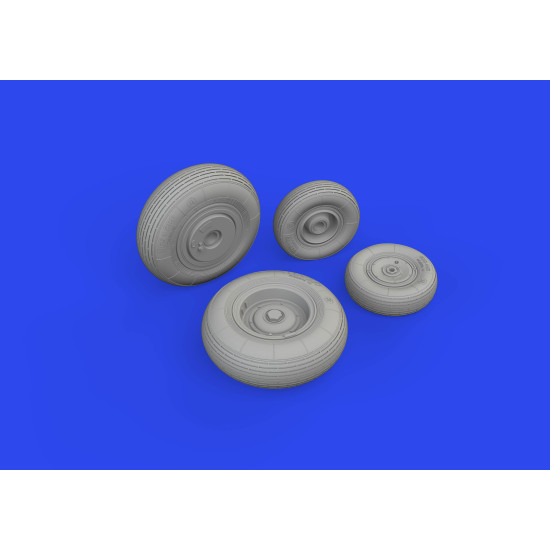 Eduard 648864 1/48 Mi-8MT wheels Brassin for Aircraft