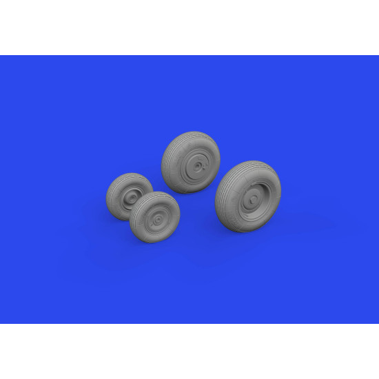 Eduard 648865 1/48 Mi-17 wheels Brassin for Aircraft