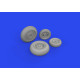 Eduard 648865 1/48 Mi-17 wheels Brassin for Aircraft