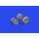 Eduard 648865 1/48 Mi-17 wheels Brassin for Aircraft