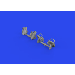 Eduard 648873 1/48 Bf 109E rudder pedals early PRINT Brassin for Aircraft