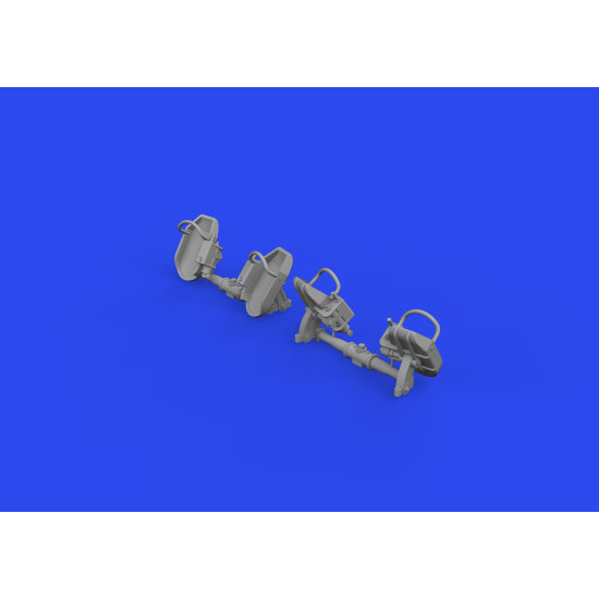 Eduard 648873 1/48 Bf 109E rudder pedals early PRINT Brassin for Aircraft