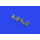 Eduard 648873 1/48 Bf 109E rudder pedals early PRINT Brassin for Aircraft