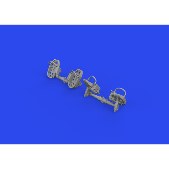 Eduard 648874 1/48 Bf 109E rudder pedals late PRINT Brassin for Aircraft