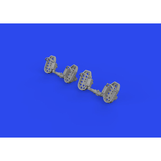 Eduard 648874 1/48 Bf 109E rudder pedals late PRINT Brassin for Aircraft