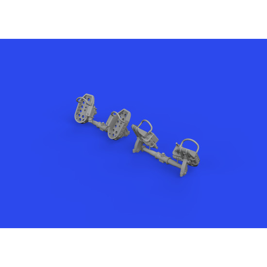 Eduard 648874 1/48 Bf 109E rudder pedals late PRINT Brassin for Aircraft