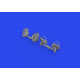 Eduard 648874 1/48 Bf 109E rudder pedals late PRINT Brassin for Aircraft