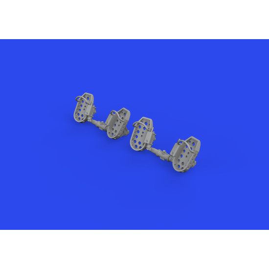 Eduard 648874 1/48 Bf 109E rudder pedals late PRINT Brassin for Aircraft