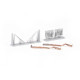Eduard 648886 1/48 FM-2 undercarriage legs BRONZE Brassin for Aircraft