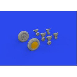 Eduard 648887 1/48 FM-2 wheels Brassin for Aircraft