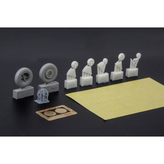 Eduard 648887 1/48 FM-2 wheels Brassin for Aircraft