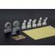 Eduard 648887 1/48 FM-2 wheels Brassin for Aircraft