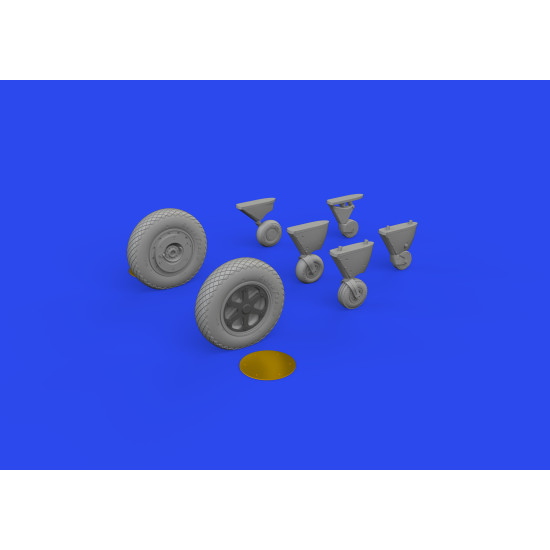 Eduard 648887 1/48 FM-2 wheels Brassin for Aircraft