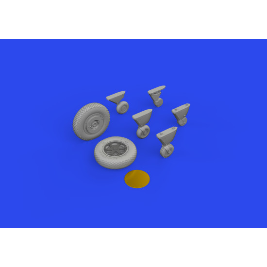 Eduard 648887 1/48 FM-2 wheels Brassin for Aircraft
