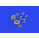 Eduard 648887 1/48 FM-2 wheels Brassin for Aircraft
