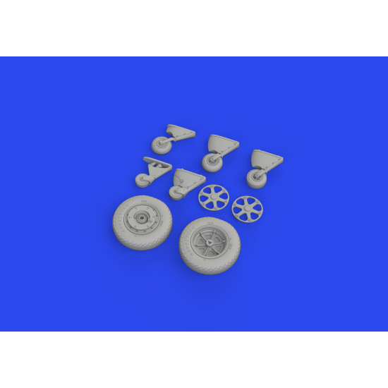 Eduard 648887 1/48 FM-2 wheels Brassin for Aircraft