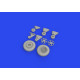 Eduard 648887 1/48 FM-2 wheels Brassin for Aircraft