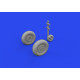 Eduard 648914 1/48 Bf 109K-4 wheels Brassin for Aircraft