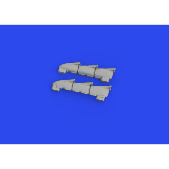 Eduard 648916 1/48 Hurricane Mk.II exhaust fishtail PRINT Brassin for Aircraft