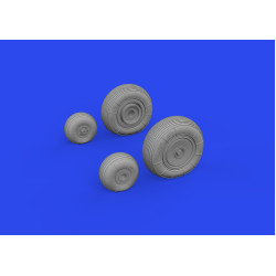 Eduard 648927 1/48 Mi-4 wheels Brassin for Aircraft