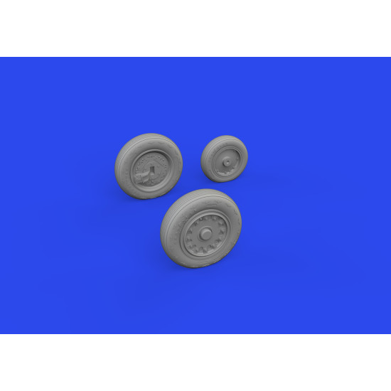 Eduard 648934 1/48 J-35 Draken wheels Type 1 Brassin for Aircraft