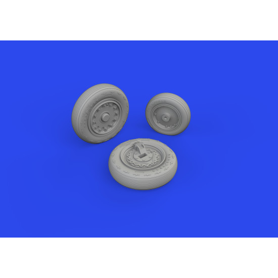 Eduard 648934 1/48 J-35 Draken wheels Type 1 Brassin for Aircraft