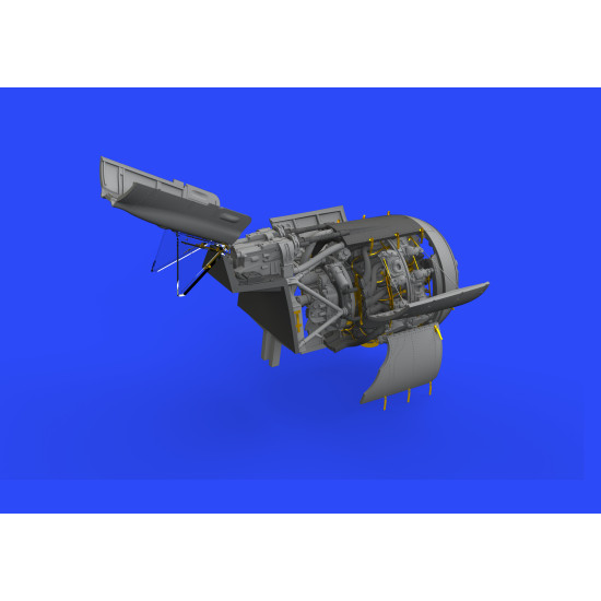 Eduard 648941 1/48 Fw 190A-7 engine & fuselage guns Brassin for Aircraft