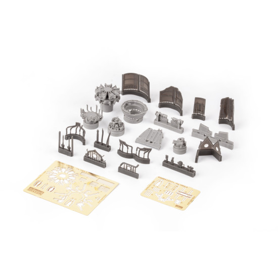 Eduard 648941 1/48 Fw 190A-7 engine & fuselage guns Brassin for Aircraft