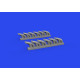 Eduard 648958 1/48 P-39 exhaust stacks fishtail PRINT Brassin for Aircraft