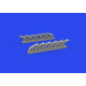 Eduard 648958 1/48 P-39 exhaust stacks fishtail PRINT Brassin for Aircraft