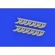 Eduard 648958 1/48 P-39 exhaust stacks fishtail PRINT Brassin for Aircraft