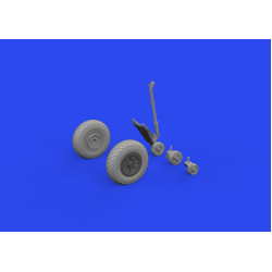 Eduard 648965 1/48 TBF/TBM wheels w/pattern Brassin for Aircraft