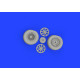 Eduard 648985 1/48 F4U wheels Brassin for Aircraft Eduard 648985 1/48 F4U wheels Brassin for Aircraft