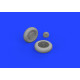 Eduard 648985 1/48 F4U wheels Brassin for Aircraft Eduard 648985 1/48 F4U wheels Brassin for Aircraft