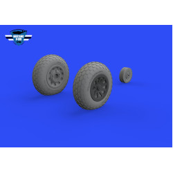 Eduard 648987 1/48 P-51B/C wheels oval tread Brassin for Aircraft