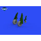 Eduard 648987 1/48 P-51B/C wheels oval tread Brassin for Aircraft Eduard 648987 1/48 P-51B/C wheels oval tread Brassin for Aircraft