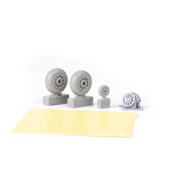 Eduard 648987 1/48 P-51B/C wheels oval tread Brassin for Aircraft Eduard 648987 1/48 P-51B/C wheels oval tread Brassin for Aircraft